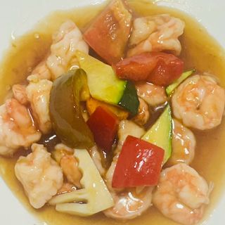 147 Gamberi in salsa chili piccante