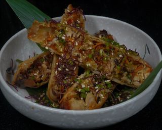 Spring Rolls de Legumes e Frango