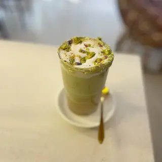 Pistachio latte
