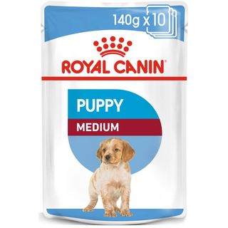 Pachet Royal Canin Medium Puppy, 10 x 140 g