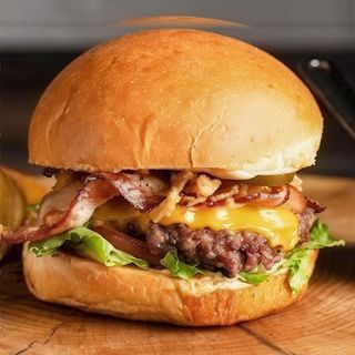 Hamburguesa Con Queso Y Bacon