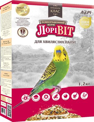 Корм Лорівіт для хвилястих папуг 1,2кг 