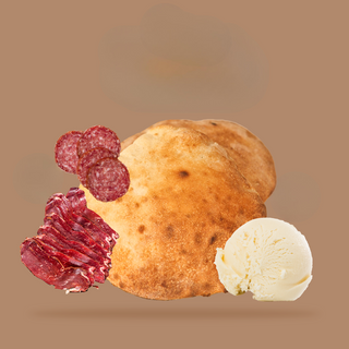 Lepina sa kajmakom i mix sudžuke i suhog mesa