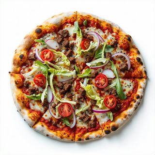 Pizza Kebab + Coca-Cola + patatine