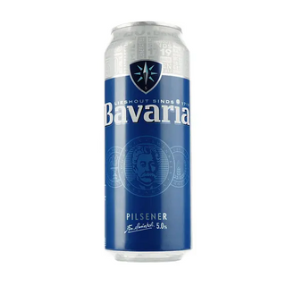 Пиво Bavaria Світле Фільтроване, 5%, З/б, 0,5 Л (1шт)