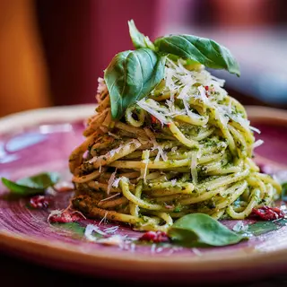 Pasta al pesto genovés
