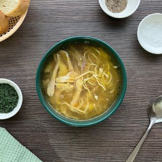 Лапша по-домашнему с курицей