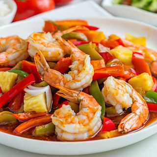 Krewetki słodko-kwaśne