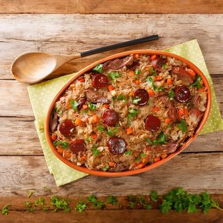 Arroz de Pato com Enchidos  Para 2 Pessoas