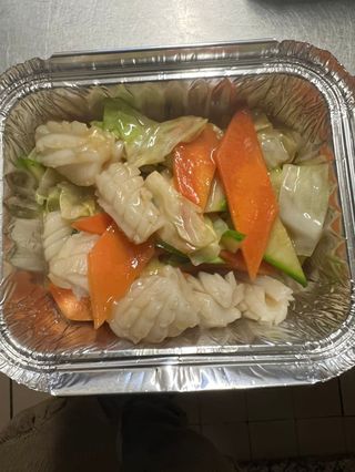 Calamari con verdure