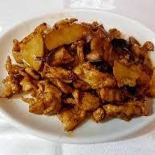 Cerdo Con Bambú Y Setas Chinas