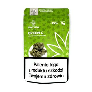 CBD Kwiaty Konopi "GREEN C" 5 g