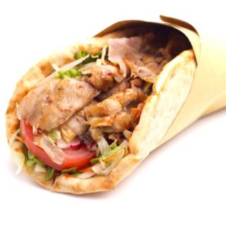 Menú kebab de pollo