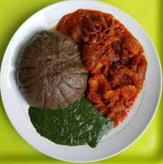 Amala, Ewedu & Omi Obe (2 Beef)