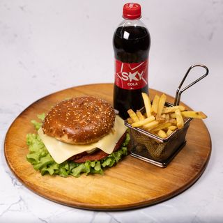 Double trouble burger Menu