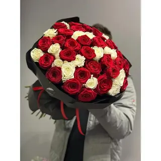 Mix róż 60 cm, 51 szt w opakowaniu