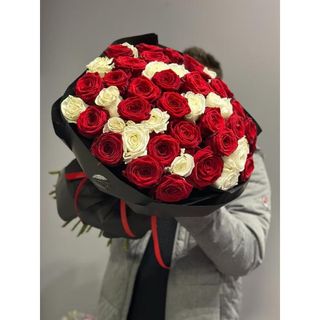 Mix róż 60 cm, 51 szt w opakowaniu