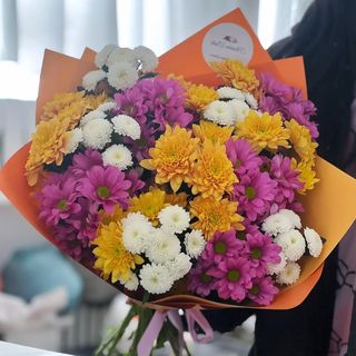 Buchet MULTICOLOR crizanteme