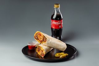 Донер в лаваше 1,5 говяжий + НАПИТОК Г