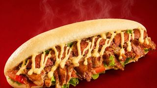 ბულდოგი პურში ყველის სოუსით/Bull-dog bread with cheese sauce