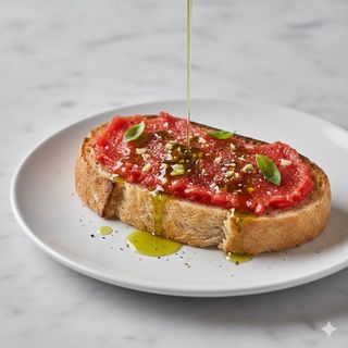 Tostada De Tomate Y Aceite