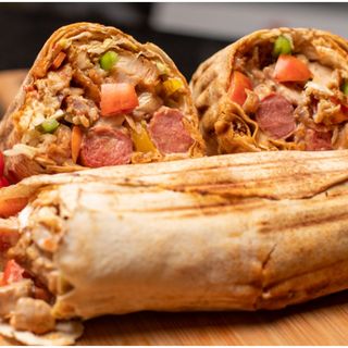 Double Chicken, Double Sausage + Chicken Shawarma