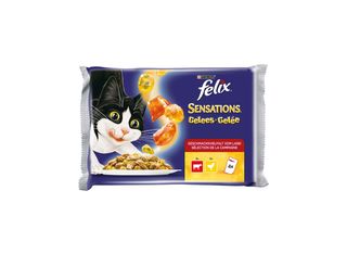 FELIX Sensations грил в желе говеждо и пиле (4x100г)