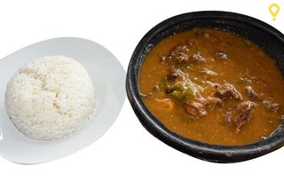 Sauce Gouagouassou Avec Viande + Accompagnement