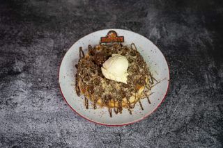Waffle Ferrero + Coca-Cola