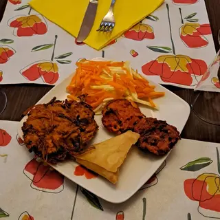 Mixed vegetables starter vegan