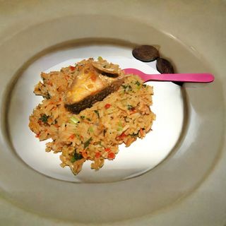 Rice And Beans With Fish