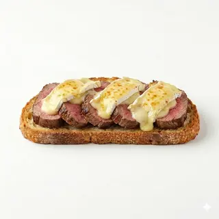Tosta De Solomillo Con Queso Brie