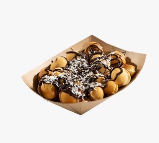 Mini gogoșele cu nutella și fulgi de cocos