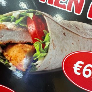 Menù chicken piadina