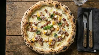 Pizza carbonara