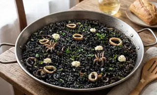 Arroz Negro Con Pulpo Y Alioli