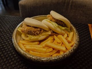 Бао бургери з картоплею фрі (350g)