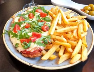 Milanesa De La Huerta + Bebida + Postre