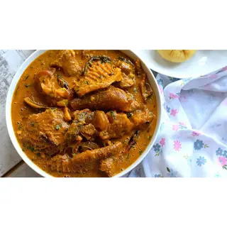 Ogbonna Soup and a protein