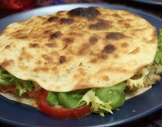 Arayes vegetal (a la plancha)