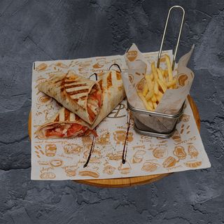 Тортила с бургер от младо теле   450г