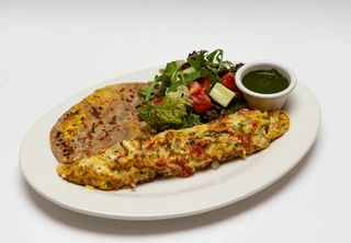 Масала омлет с овощами