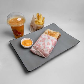 Tacos Shawarma Poulet avec Frites