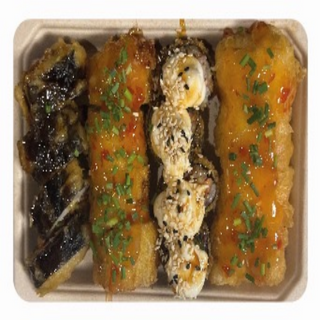 Caixa com sushi frito(A07)