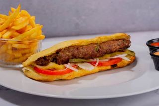 Sandwich Brochette Viande Hachée