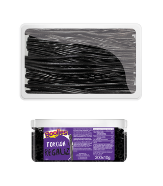 Boolies Mega Torcida Regaliz (Contiene Gluten) 150Gr