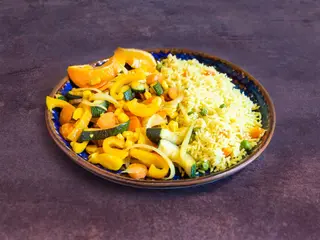 Riso mex e verdure