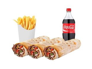 Oferta De 3 Durum Kebab Con Ensalada Y Patatas