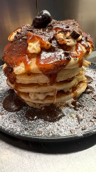 Pancake Caramel Cone Explosión