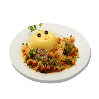 Saramura de crap cu mamaliguta si mujdei